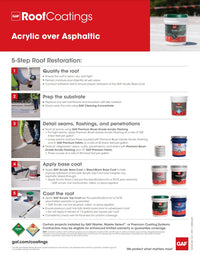 GAF Premium Acrylic HydroStop® Top Coat (Formerly HydroStop Finish Coat)